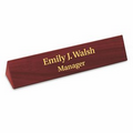 Desk Accessories - Burgundywood Desk Nameplate